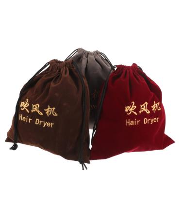 Didiseaon 3 Pcs Hair Dryer Storage Bag Travel Hair Dryer Blow Dryer Bag Storage Bag for Hair Dryer Drawstring