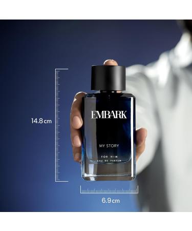EMBARK My Story For Him Liquid Perfume For Men - 100Ml | Premium Eau De Parfum | Aquatic And Citrus Fragrance - Buy Online on GoSupps.com