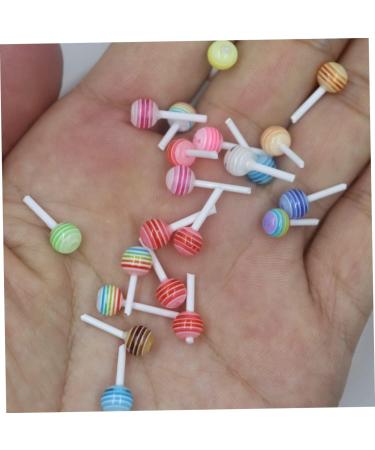 FAVOMOTO 30pcs Simulation Lollipop Candies Wedding Decorations Candy Nail Decorations for Nail Art Imitation Sugar Model Car Accessories Mini Lollipop Mini Sugar-loaf Mini House Supplies 3d 1.40X0.60X0.60CM 1 - Buy Online on GoSupps.com
