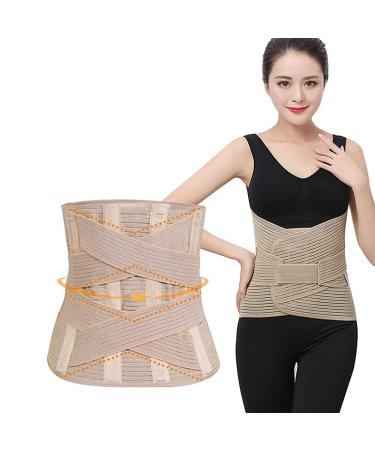 Popsfl lumbar support breathable and warm lumbosacral back support to relieve back pain and scoliosis in men and women (size: l/large)