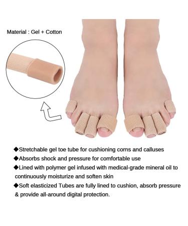 Angzhili 5 pcs Small Toe Protectors & Cushion Tubes - Blisters, Corns, Hammer Toes Relief for Women - Buy Online on GoSupps.com