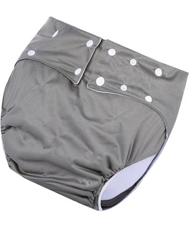 Adult Cloth Diapers - Reusable Leakproof & Anti-Incontinence - Grey (72-92 cm) | Eco-Friendly & Comfortable - Buy Online on GoSupps.com