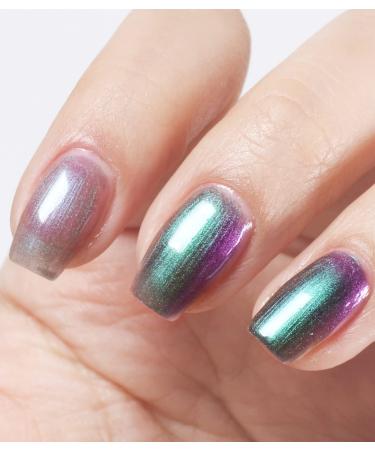 Buy Chrome Holographic Glitter Nail Polish - Iridescent Green Blue Nail Art Varnish 1 Fl Oz - International Shipping Available - Buy Online on GoSupps.com