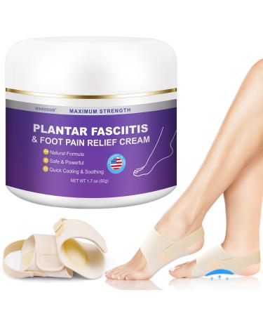 Plantar Fasciitis Relief Cream Natural Foot Pain Relief Cream for Heel Pain Plantar Fasciitis Heel Spurs
