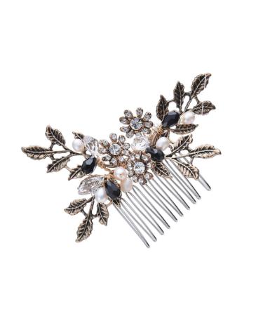 Housoutil 1pc Metal Hair Comb Hair Comb Hair Comb Retro Hair Comb Pearl Hair Comb Alloy Comb Pearl Comb Bridal Hair Comb Pearl Headpiece Tiara S870 Hand Made Wedding Accessories