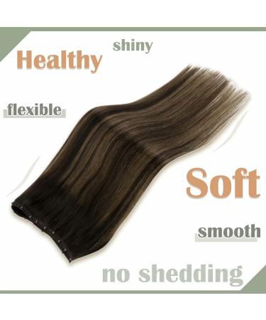 Laavoo Micro Beads Real Hair Extensions - 12-inch Brown Ombre Micro Eze Weft Remy Hair - 50g Dark Brown Balayage Light Brown #2/8/2 - Buy Online on GoSupps.com