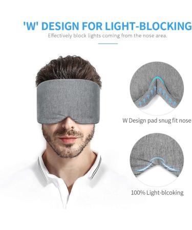Freshme Handmade Cotton Sleep Mask for Men and Women - Adjustable Soft Eye Cover for Sleeping and Travel - Blackout Eye Blindfold for Nighttime Nap - Breathable Veclro Closure - Buy Online on GoSupps.com