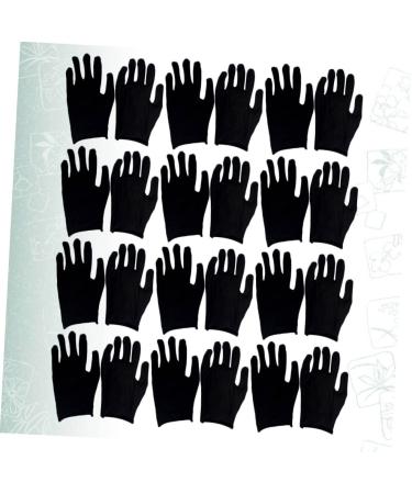 TOVINANNA 12 Pairs Cleaning Gloves Black Cotton Gloves Safety Work Gloves Beauty Gloves Cotton Labor Gloves Utility Work Gloves Heavy Duty Work Gloves Welders Gloves Hand Gloves Washable Man 19x11cm - Buy Online on GoSupps.com