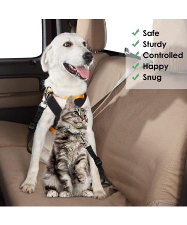 Adjustable Dog Seat Belt - Car Safety Belt for Small Dogs & Cats - Durable Buckling Strap for Secure Travel - Buy Online on GoSupps.com