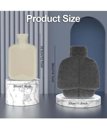 Yidoujin Electric-Free 2-in-1 Foot Warmer Hot Water Bottle & Heating Mat - 2L Soft Heating Pads for Winter - Perfect for Men & Women - Buy Online on GoSupps.com