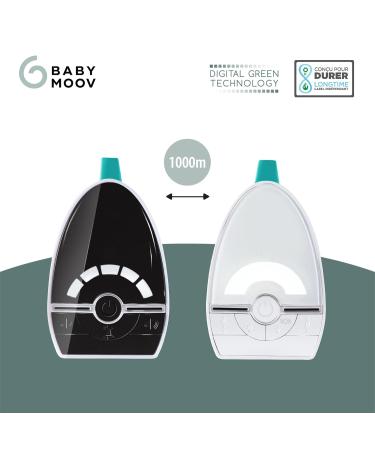 Babymoov Babyphone Expert Care - Digital Green Technology Low Radiation 1000m Range - Perfect for Safe Baby Monitoring - Buy Online on GoSupps.com