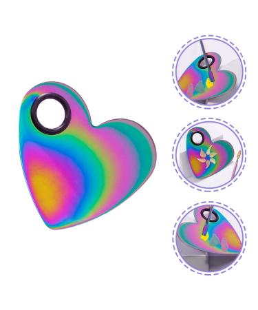 FOMIYES Nail Color Mixing Palette - Metal Acrylic Mini Makeup Mixing Plate for Perfect Nail Art | International Shipping Available - Buy Online on GoSupps.com