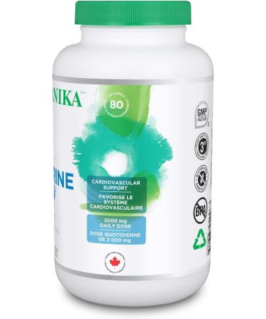 Organika Taurine Ultra Strength- 1000mg- Supports Cardiovascular Health 3000mg Daily Dose- 240vcaps SUPPLEMENT - Buy Online on GoSupps.com