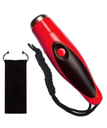 EFOBO Electronic Whistle for Coaches, Handheld Lound Electric Whistle with Lanyard and Three Tone for Volleyball, Soccer Referee, P.E. Teacher, Marine, Police,Outdoor Camping, Self Defense Emergency Red