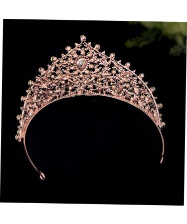 Crown Headband Crown Crowns for Women Wedding Hair Accessories Crown for Women Bridal Crown Bachelorette Crown Wedding Crown for Bride Crown for Bride Wedding Rhinestone Headband 17.00X17.00X9.00CM Golden - Buy Online on GoSupps.com