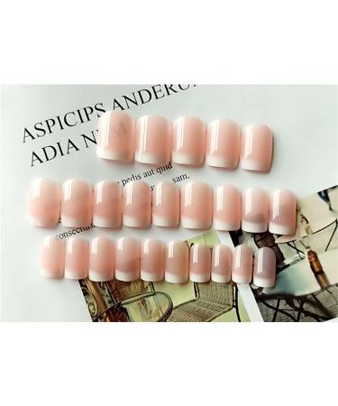 French Press on Nails Short Square White Acrylic False Nails - 24Pcs - Buy Online on GoSupps.com