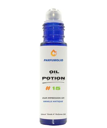 Oil Potion # 15 Inspired by Vanille Antique Unisex Uncut Grade A Fragrance Body Oil Dupe Concentrated Long Lasting Roll-On 10ml / 0.33 oz