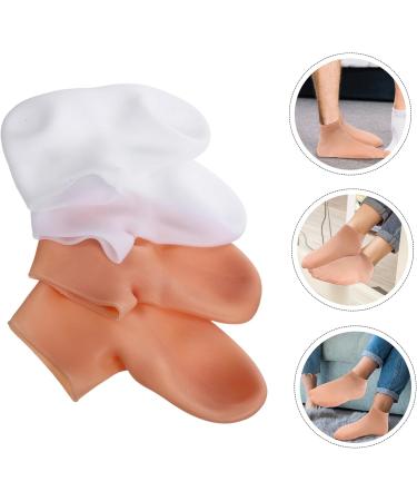 Beavorty 6 Pairs Exfoliating Moisturizing Socks Moisture Enhancing Socks Lotion moisturizing Socks Cosmetics Socks Woman's Socks Foot Socks for Dry Cracked feet sebs spa Miss Dedicated - Buy Online on GoSupps.com