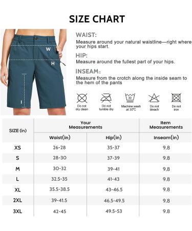 FitsT4 Women's Quick Dry Cargo Hiking Shorts with Sun Protection - Blue XL - Buy Online on GoSupps.com