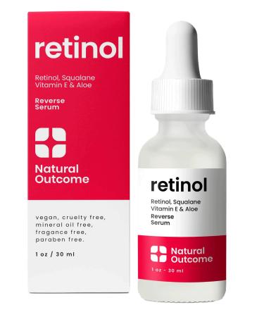 Retinol Serum for Face | Fine Line and Wrinkle Reducer Serum | Nightly Hydrating Facial Serum with Hyaluronic Acid Vitamin E Squalane and Aloe Vera | Collagen Enhancer | 1 o