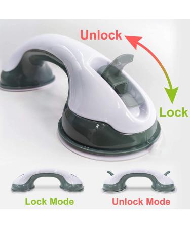 WYMY 2 Pack Shower Suction Grab Bar Shower Handle with Strong Hold Suction Cup Grip Grab in Bathroom Bath Handle Grab Bars for Bathroom 12 Inch - Buy Online on GoSupps.com
