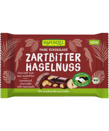 Rapunzel Rapunzel Organic Bitter Chocolate 60% Cocoa with HI Hazelnut (2 x 100 g)