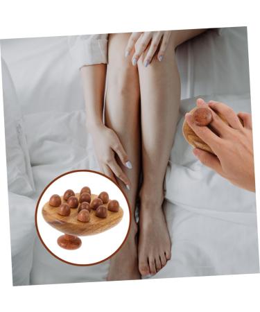 Gogogmy Wooden Massage Brush Set - 2-Piece Massage Tools for Body & Hair | Eco-Friendly Wooden Combs & Massagers - Buy Online on GoSupps.com