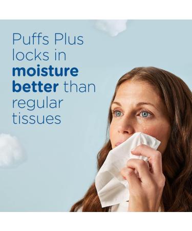 Puffs Plus Lotion Facial Tissue - 48 Tissues, 1 Cube Box | Soothing Moisturizing Relief - Buy Online on GoSupps.com