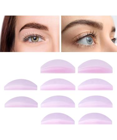 Eventerde Eyelash Holder Pads - 5 Pairs Under Eye Lash Lift Pad Reusable Silicone Lash Lift Supplies Under Eye Lash Lift Pad for Beautiful Eyebrows - Buy Online on GoSupps.com
