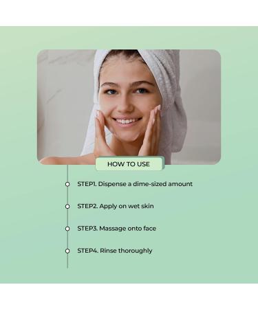 YADAH Green Tea Pure Cleansing Gel - pH Balanced Vegan Foaming Cleanser Natural Ingredients for Gentle & Smooth Face Wash 3.4 Fl Oz - Buy Online on GoSupps.com