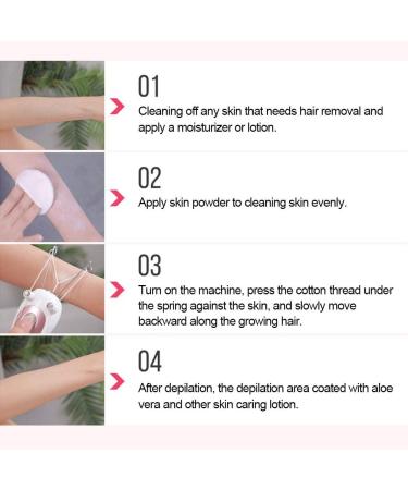 Threading Epilator Threader Hair Remover Electric Threading Epilator Physical Threader Hair Remover for Face Arm Leg Use() - Buy Online on GoSupps.com