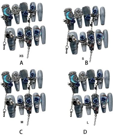 IEEDFJKK Gifts For Nail Lovers Nails Kit With Various Patterns Long-lasting And Sturdy False Nails ABS Nail Art Nail Kit M - Buy Online on GoSupps.com