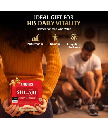 HANDPICK Pure Himalayan Shilajit Resin | 75% Fulvic Acid 85+ Trace Minerals | 100% Pure Natural Shilajit Supplement | 30g | Non-GMO Gluten-Free | Thoughtful Gift for Men Women | Gift for Partner - Buy Online on GoSupps.com