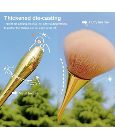 Dajidafu Makeup Brush Powder Blending Face Brushes Long Handle Artificial Fiber Plating Reusable Make Up Tool Replacement Colorful - Buy Online on GoSupps.com