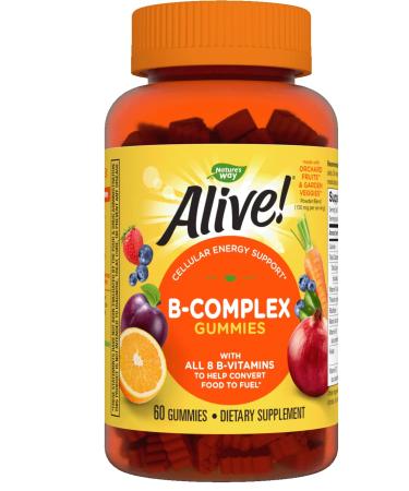 Nature's Way Alive! B-Complex Cherry Flavor 60 Gummies