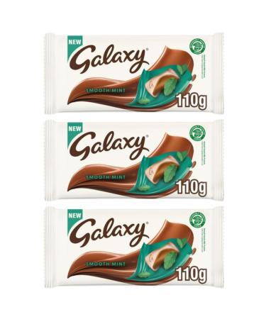 Chocolate Bundle With Galaxy Mint Chocolate Bar 110g (3 Pack)
