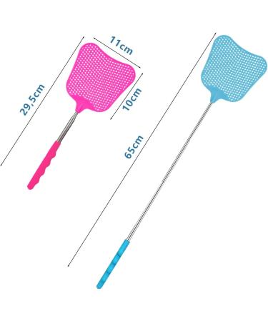 Takuza Fly Gossip - 2-Piece Flying Swatter Set for Pest Control | Mosquito Scraper | Blue & Pink | Effective Against Flies Wasps & Insects - Buy Online on GoSupps.com