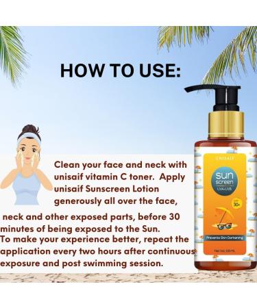 Unisaif Organic Sun Screen Lotion - Buy Online on GoSupps.com