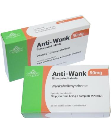JOKE PILL MEDICATION TABLET BOX - Xmas Gift Prank Birthday Card - Prank April Fools Secret Santa - Rude Funny Gag Gift for Him Her Boss - Anti-Wank - Buy Online on GoSupps.com
