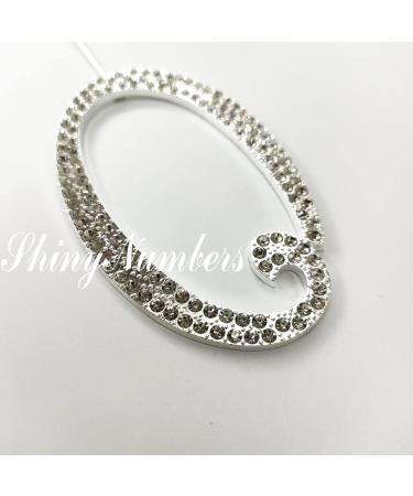 ENSTAB Silver Rhinestone Happy Birthday & Anniversary Cake Topper | Sparkling 0-9 Decoration for Celebrations - Buy Online on GoSupps.com