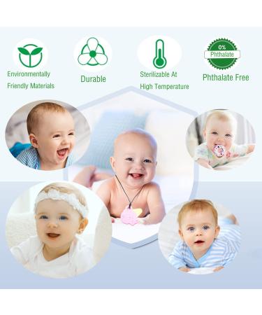 5 PCS Silicone Chew Necklaces for Sensory Kids & Adults - Textured Teether Chewy Toys for Autism - Chewy Necklace Sensory - Buy Online on GoSupps.com