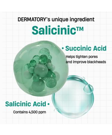DERMATORY Salicinic Pore Clear Black Pad for Pore Refining with BHA Salicylic Acid Infused with 5% Charcoal (in fabric only) Facial Exfoliant for Blackheads Dual-Textured Korean Skin Care - Buy Online on GoSupps.com