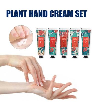 Rustoo Hand Cream Gift Set - 5 Fragrances: Cherry Blossom Green Tea White Lily Small Daisy & Freesia | Nourishing & Moisturizing Hand Cream for Women - Buy Online on GoSupps.com