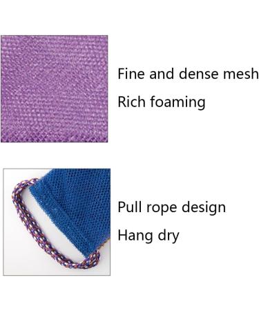 3 Pieces African Net Long Bath Net Sponge African Net Sponge Bath Net Bath Sponge for Removing Dead Skin Dirt Oil - Buy Online on GoSupps.com
