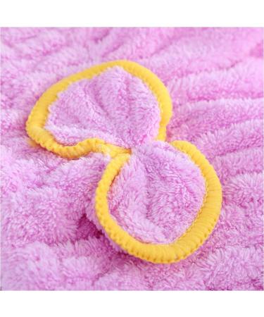 Yomigoo 3 Pack Hair Drying Towel Set - Quick Dry Microfiber Wrap for Women with Long & Thick Hair - Super Absorbent - Purple - Buy Online on GoSupps.com