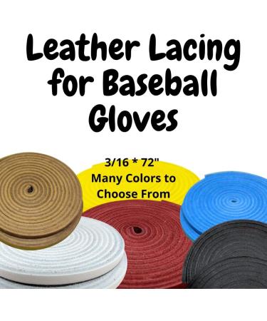 Tofl Softball & Baseball Glove Lace Kit | Mitt Repair Lacing with 2 Leather Laces & Needle - Light Brown - Buy Online on GoSupps.com