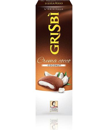 Vicenzi Grisbi Cocco Pack of 12 biscuits 150 g with coconut Cream cake biscuits - Buy Online on GoSupps.com