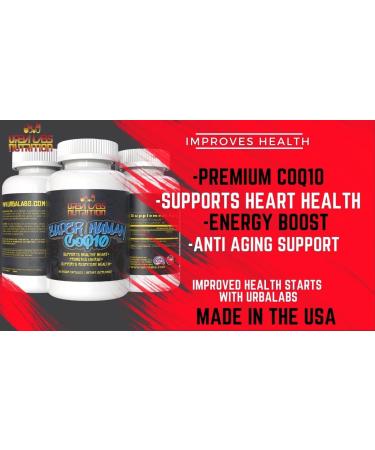 Urbalab 2 Pack Super Human CoQ10 200mg - High Bioavailable Ubiquinone for Healthy Aging Heart & Brain Support - Extra Strength Antioxidant - Buy Online on GoSupps.com