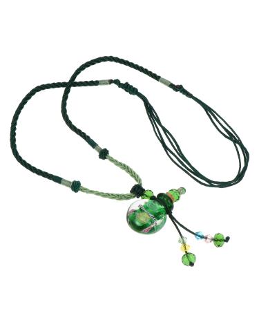 Abaodam 2pcs essential oil bottle necklace diffusers for essential oils essential oil diffuser jewelry Miss Greenx2pcs 30x2cmx2pcs