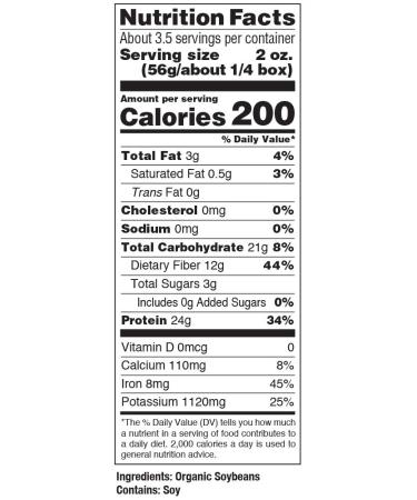 Seapoint Farms Organic Edamame Fettuccine 7.05 oz - Gluten-Free Pasta Noodles (Pack of 3) - Buy Online on GoSupps.com